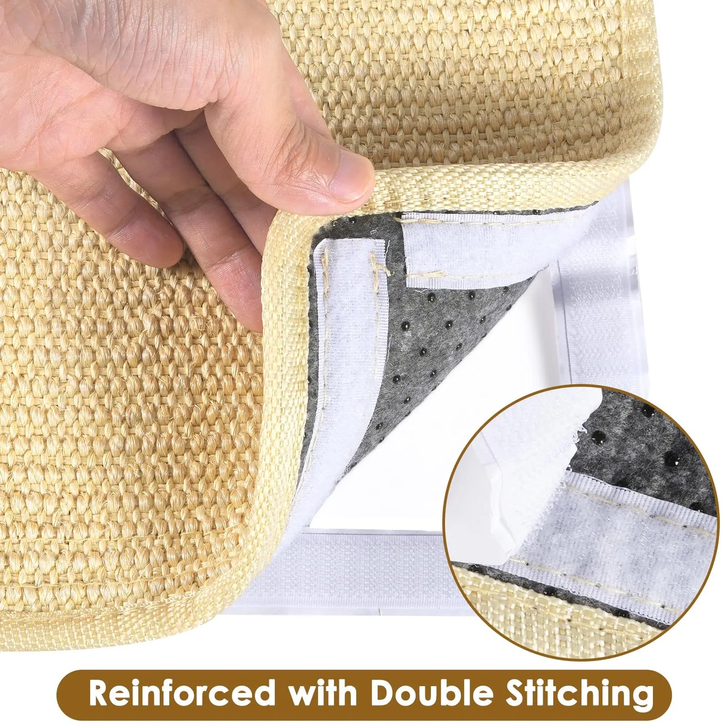 Sisal Cat Scratching Pads, Cat Scratcher Mats, Wall Cat Scratch Board, Wear-Resistant Scratching Mat Carpet, Anti cat Scratch Wall Sofa Protector PIUPAW