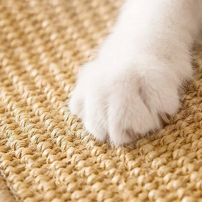 Carpet Cat Scratching Mat Sisal, 2 Packs Sisal Fabric Large 23.6" x 15.7" Scratching Pad for Indoor Cats with Adhesive Hook Loop Tape, Cat Scratching Rug Wall Scratchers for Indoor PIUPAW