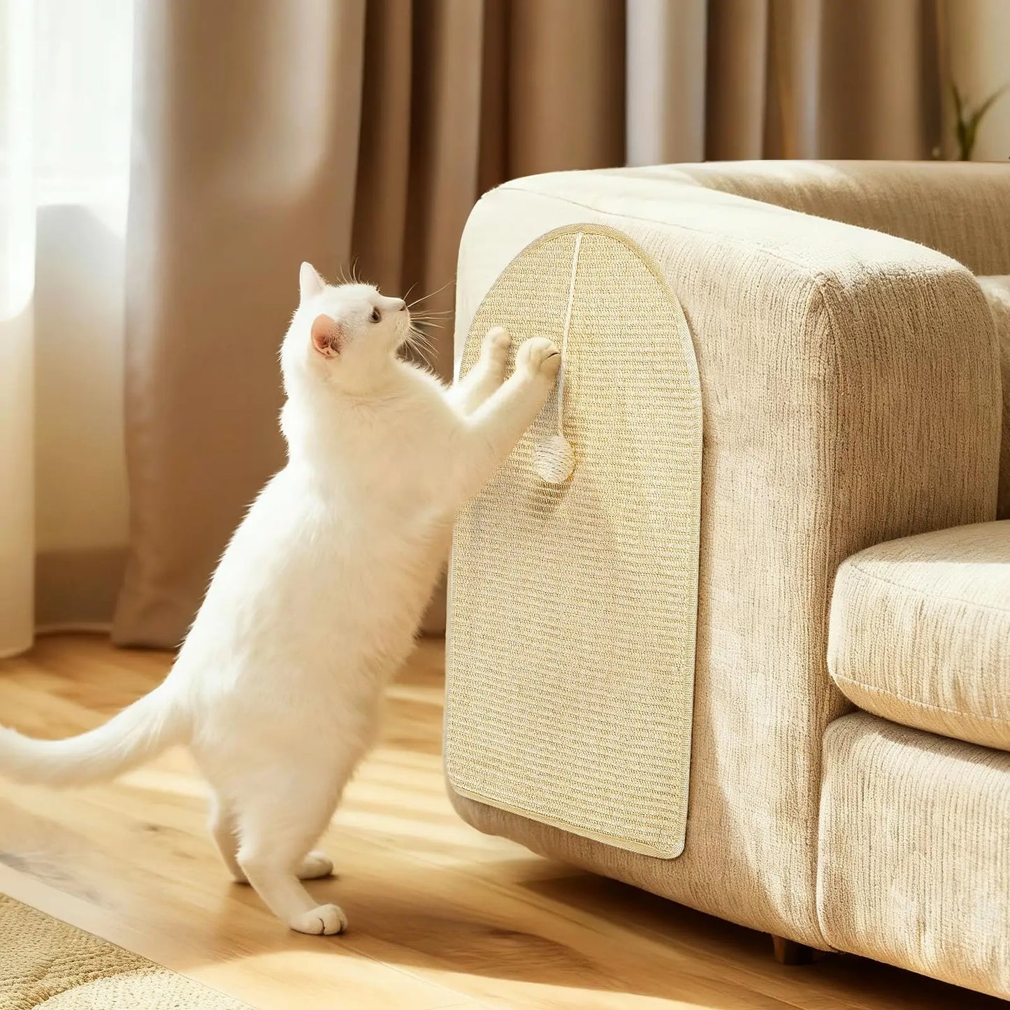 Sisal Cat Scratching Pads, Cat Scratcher Mats, Wall Cat Scratch Board, Wear-Resistant Scratching Mat Carpet, Anti cat Scratch Wall Sofa Protector PIUPAW