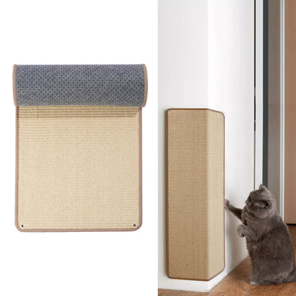 Natural Sisal Cat Wall Climbing Carpet, Wall Scratcher Carpet Mat Pad, Cat Climbing Wall, Tall Scratching Post, Wall Floor Couch Sofa Protector, Scratching Pad for Indoor Cats PIUPAW